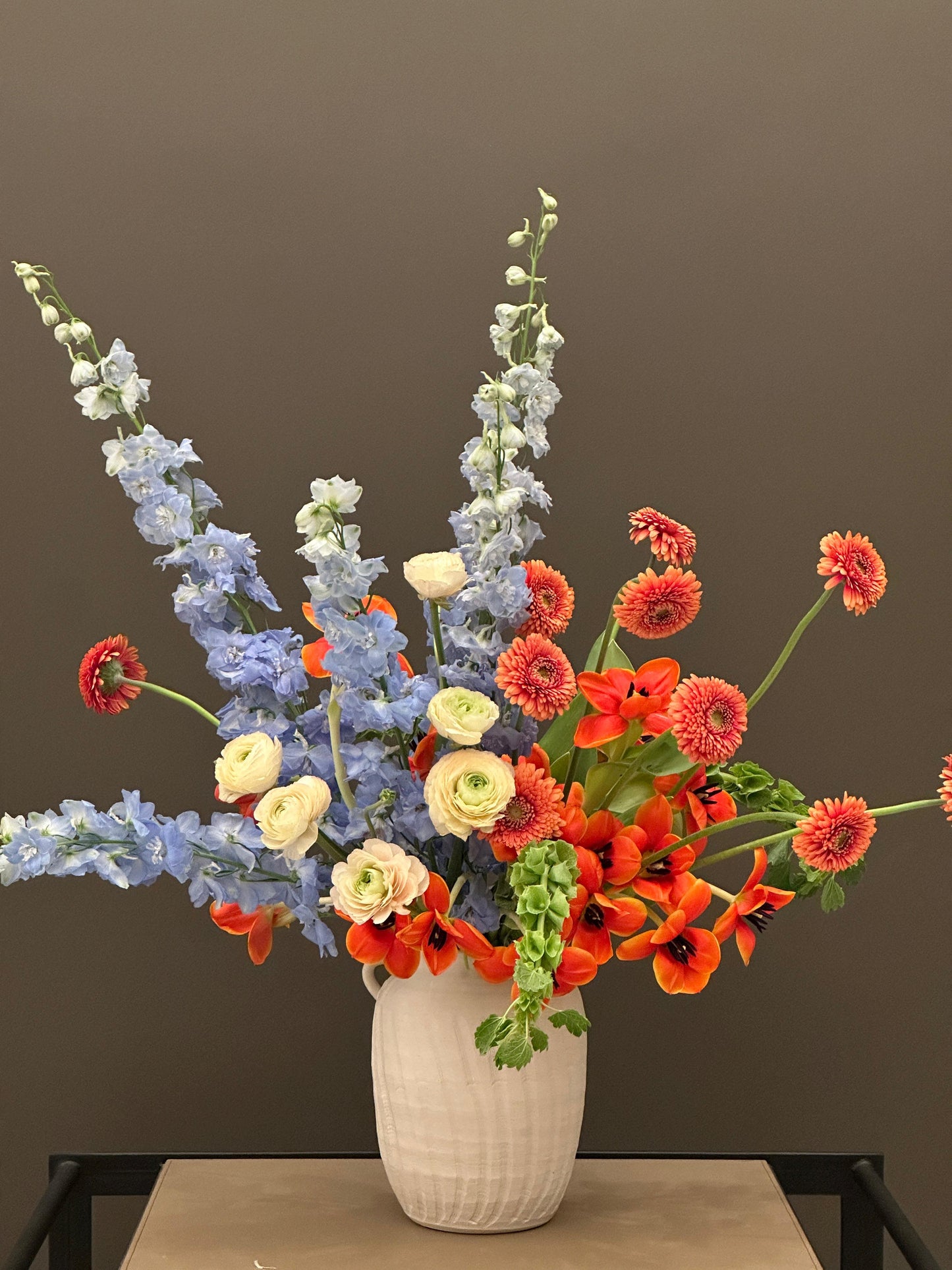 Coral & Sky Flower Arrangement