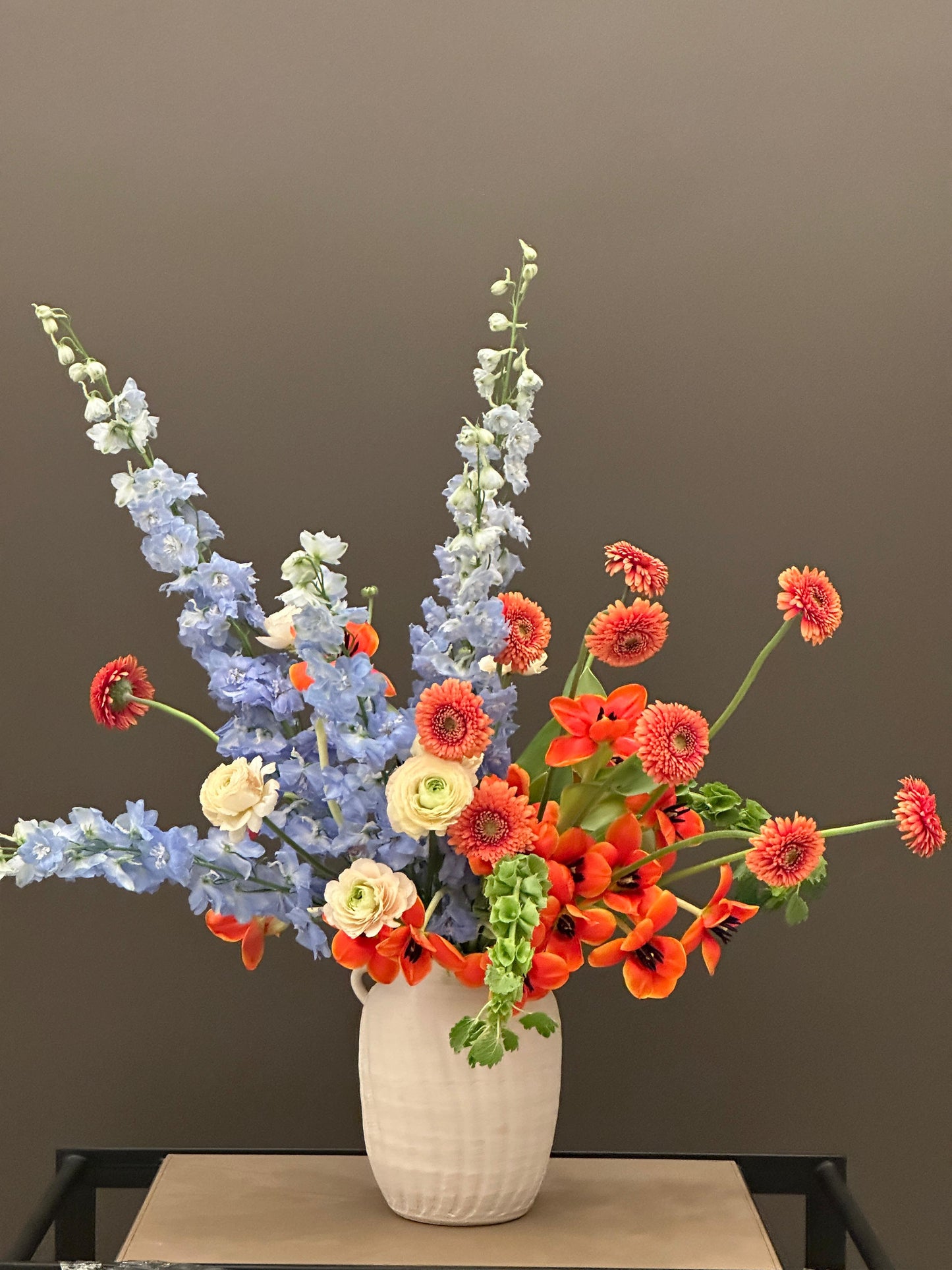 Coral & Sky Flower Arrangement