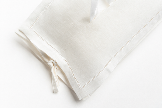 Tissue cover plain luxury linen