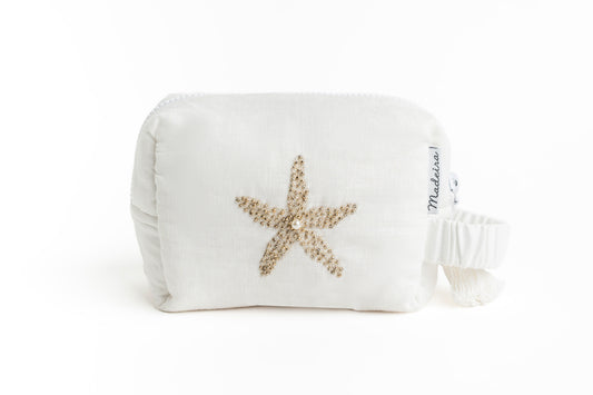Terry Towel Bag Silver Starfish