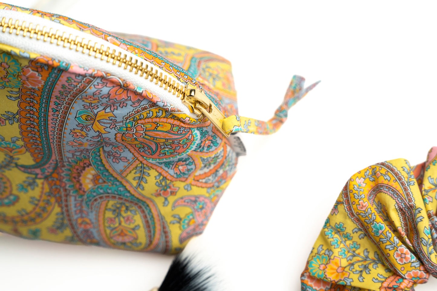 Amber Paisley Pouch