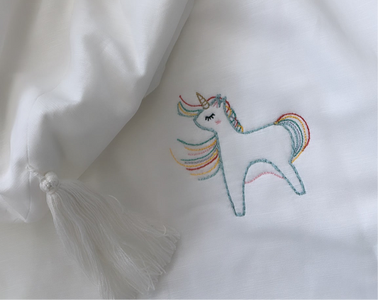 Linen Poncho Unicorn