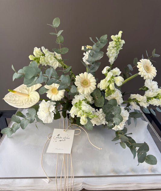 All White | Luxury Acrylic Box Arrangement